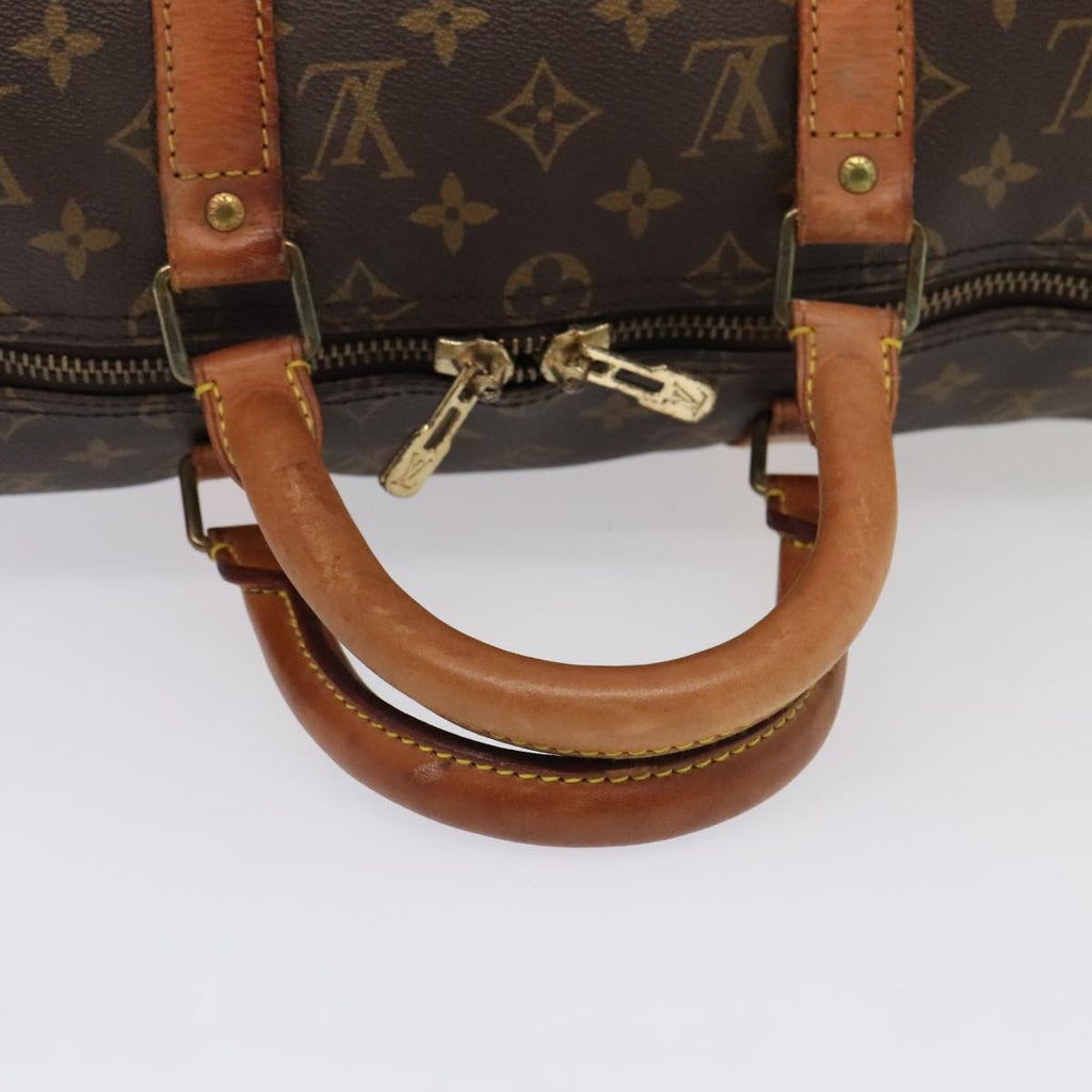 Louis Vuitton Keepall Bag Monogram Canvas Brown Canvas Travel Bag Bag (Pre-Owned)