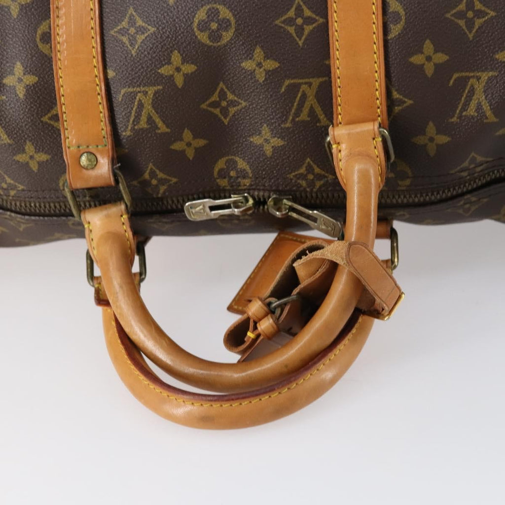 Louis Vuitton Keepall Bag Monogram Canvas Brown Canvas Travel Bag Bag (Pre-Owned)
