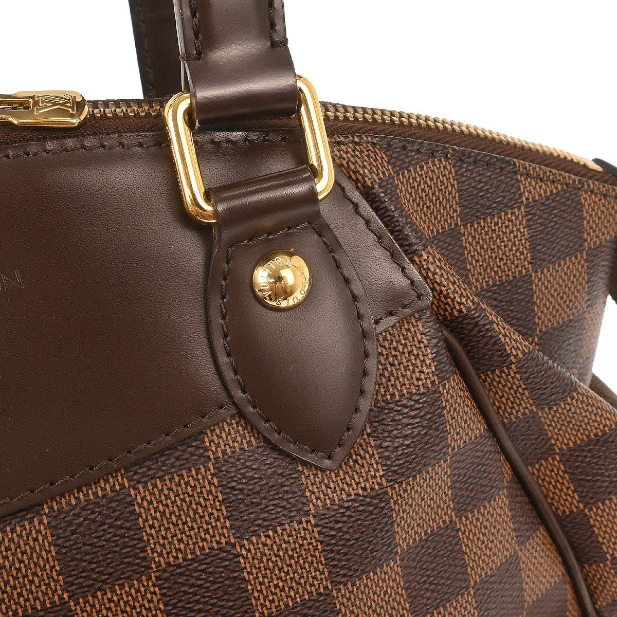 Louis Vuitton Verona Handbag Damier Brown Canvas Handbag (Pre-Owned)