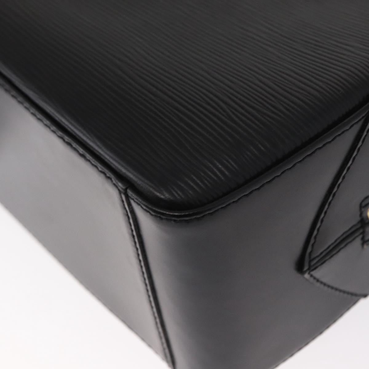 Louis Vuitton Sablons Handbag Epi Leather Black Leather Handbag (Pre-Owned)