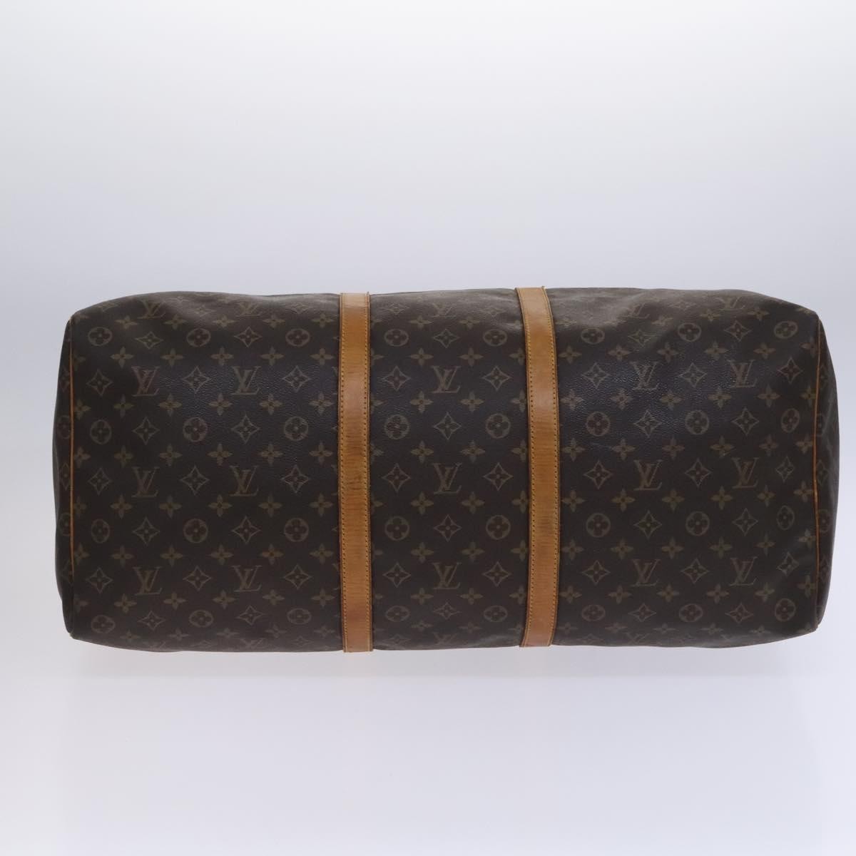 Louis Vuitton Keepall Bag Monogram Canvas Brown Canvas Travel Bag Bag (Pre-Owned)