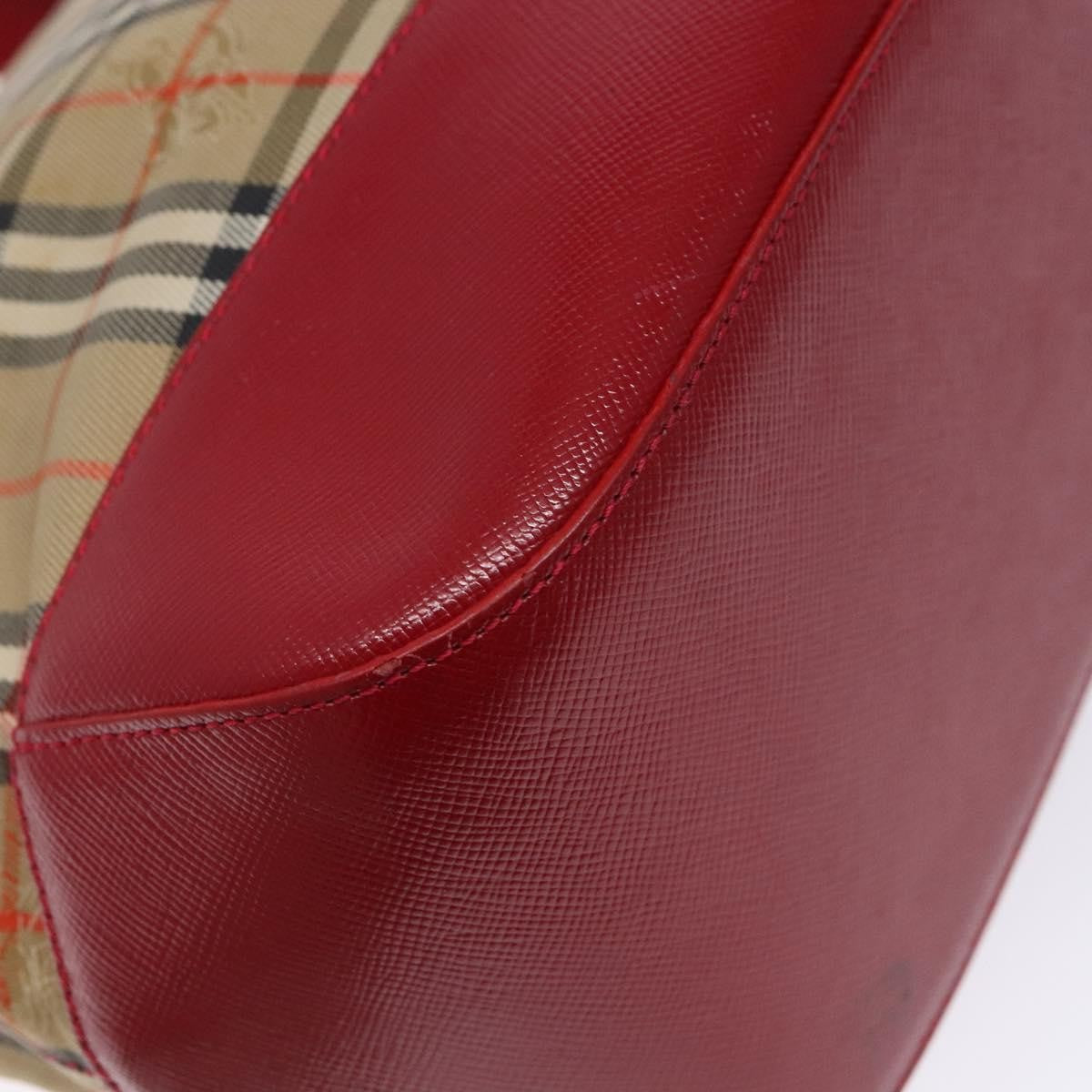 Burberry Nova Check Handbag Nova Check Canvas Beige Canvas Handbag (Pre-Owned)