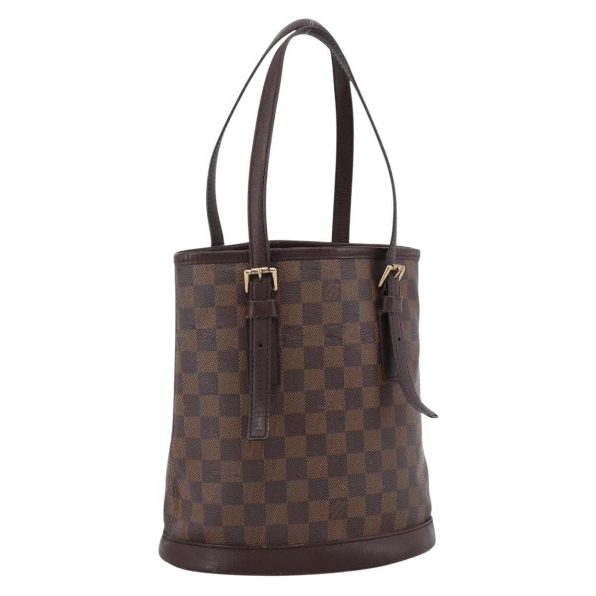 Louis Vuitton Marais Bucket Bag Damier Brown Canvas Shoulder Bag Bag (Pre-Owned)