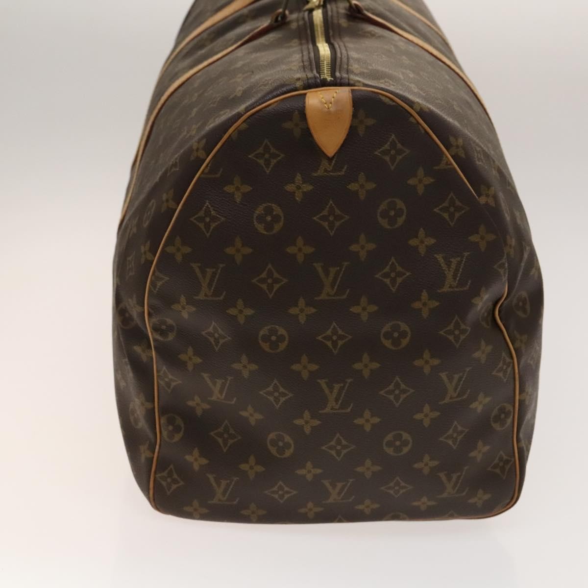 Louis Vuitton Keepall Bag Monogram Canvas Brown Canvas Bag (Pre-Owned)