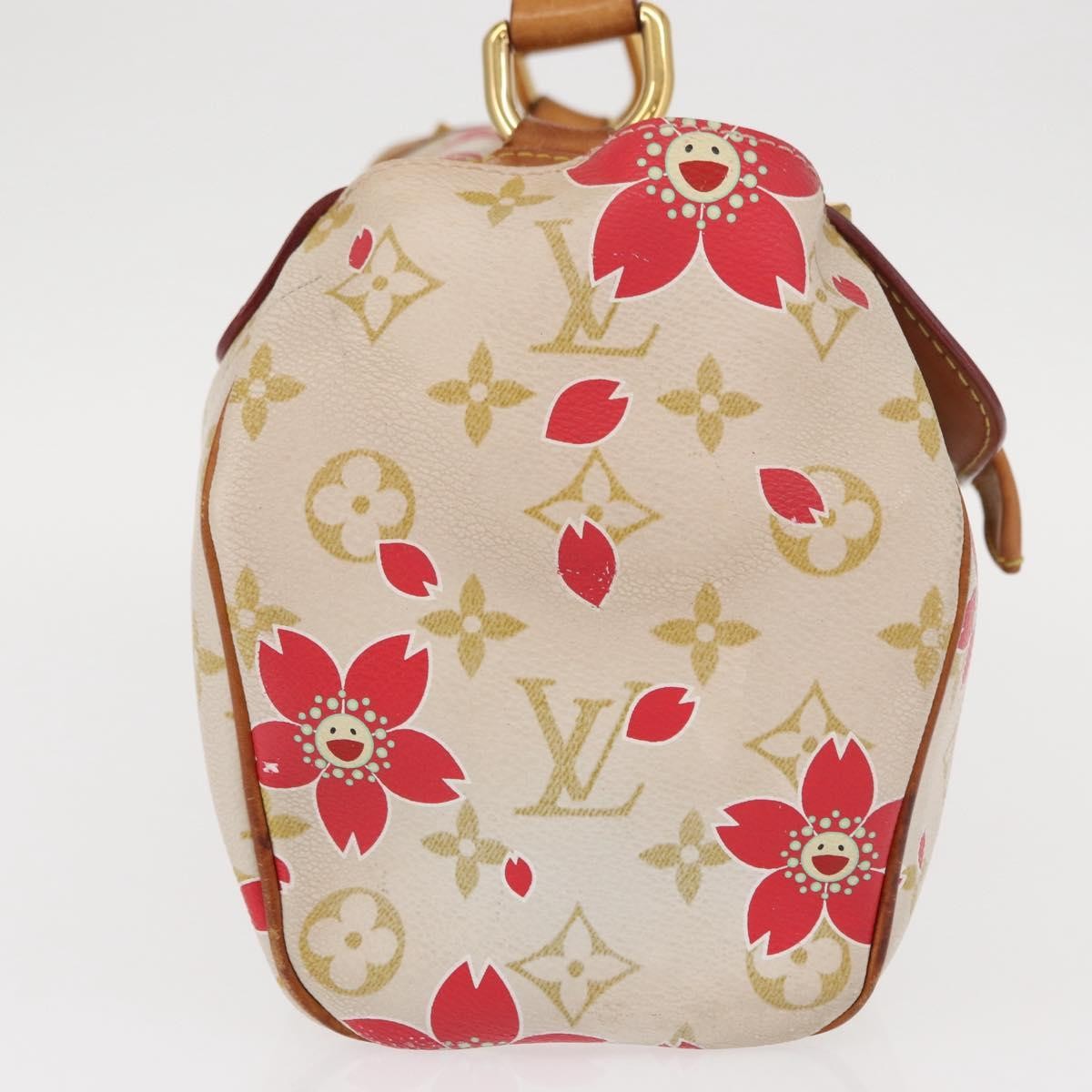 Louis Vuitton Retro Bag Limited Edition Cherry Blossom Monogram White Canvas Handbag (Pre-Owned)