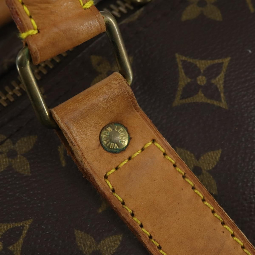 Louis Vuitton Keepall Bandouliere Bag Monogram Canvas Brown Canvas Travel Bag Bag (Pre-Owned)