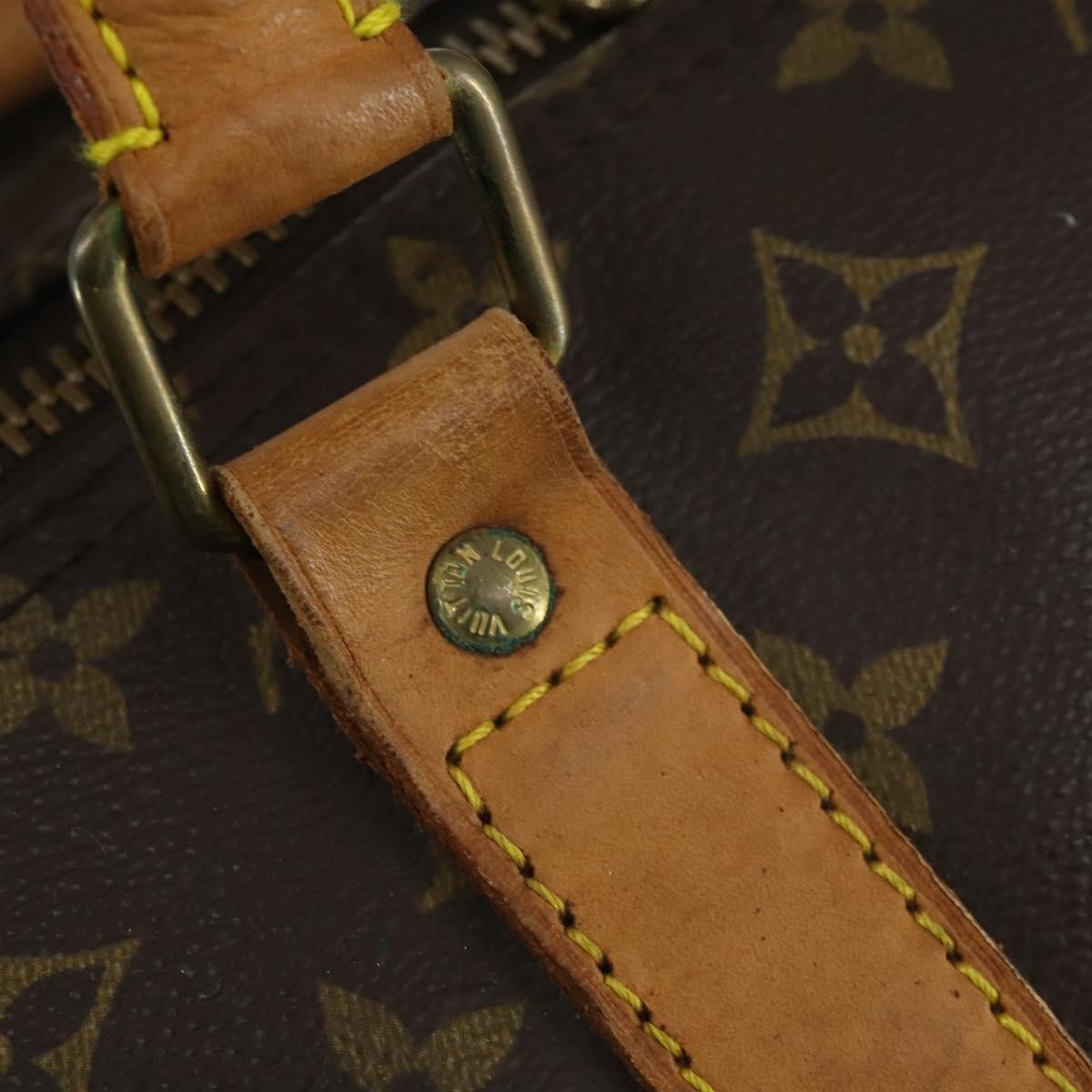Louis Vuitton Keepall Bandouliere Bag Monogram Canvas Brown Canvas Travel Bag Bag (Pre-Owned)