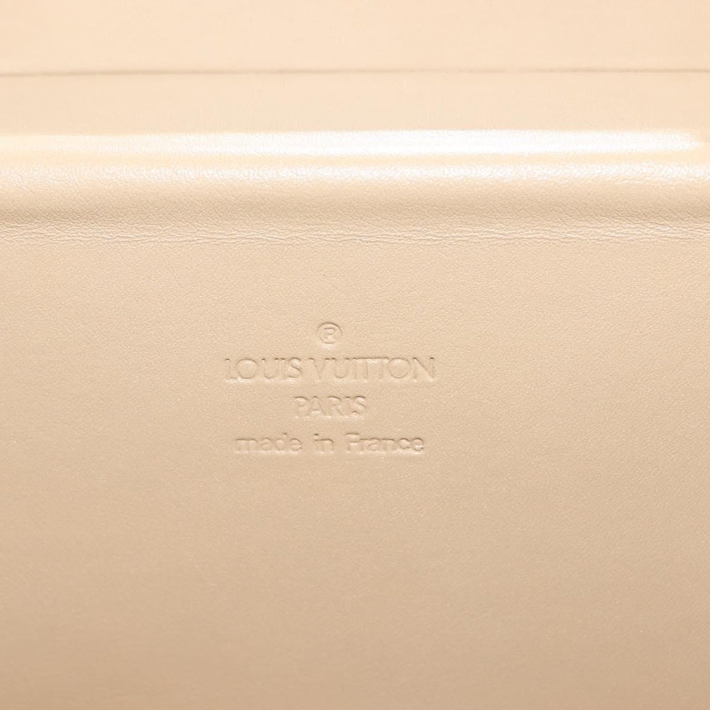 Louis Vuitton Bleecker Box Bag Monogram Vernis Beige Patent_Leather Clutche & Pouche Bag (Pre-Owned)