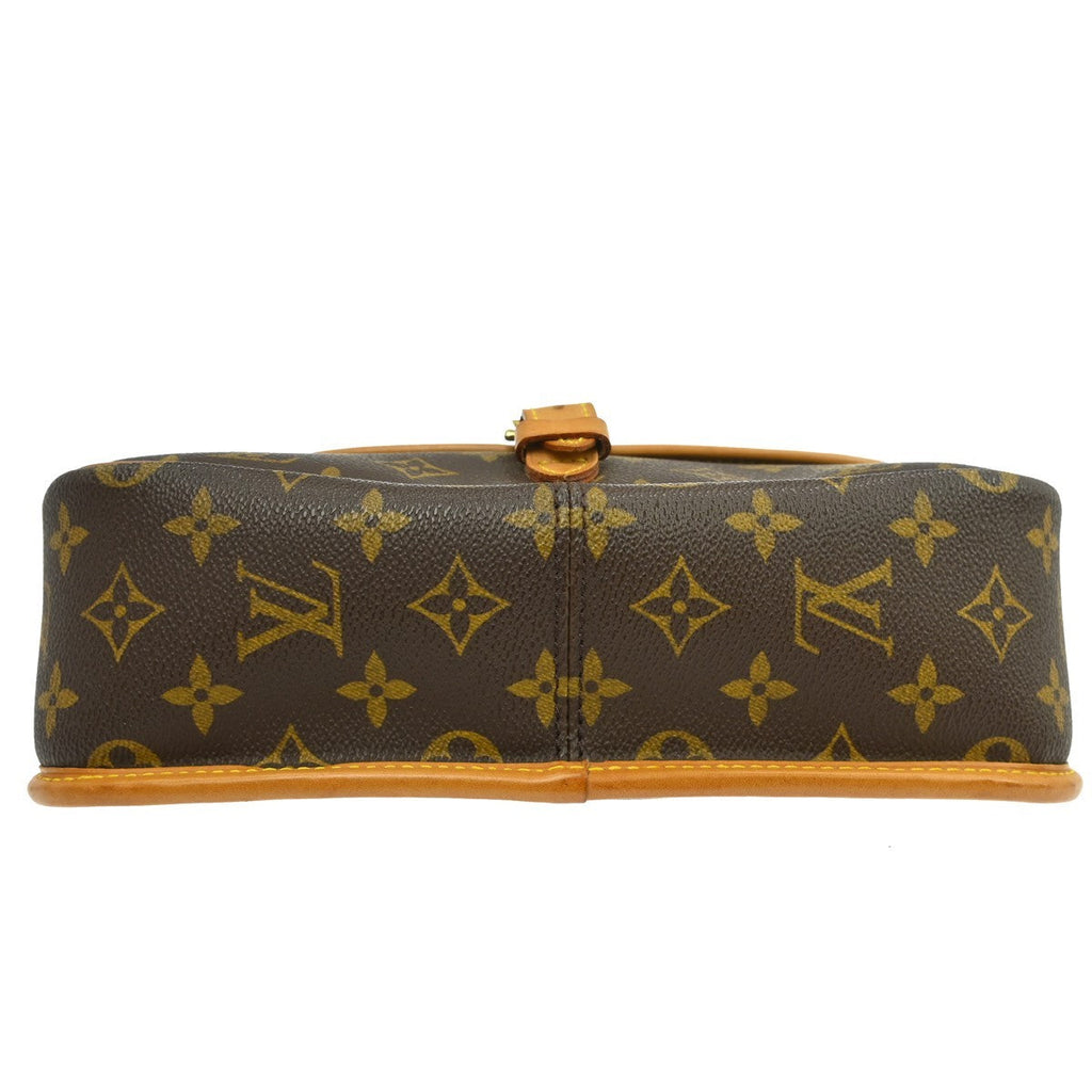 Louis Vuitton Sologne Handbag Monogram Canvas Brown Canvas Shoulder Bag Bag (Pre-Owned)