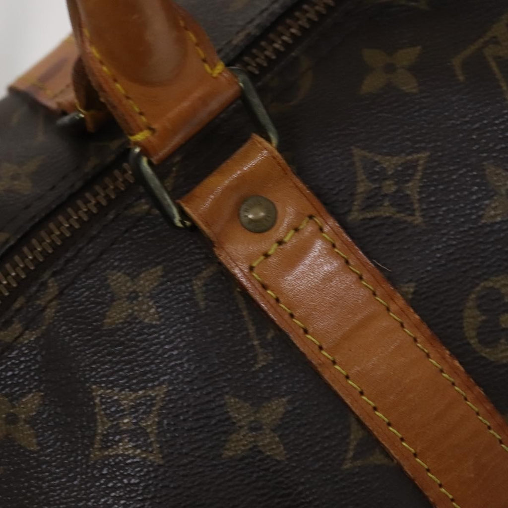 Louis Vuitton Keepall Bag Monogram Canvas Brown Canvas Travel Bag Bag (Pre-Owned)
