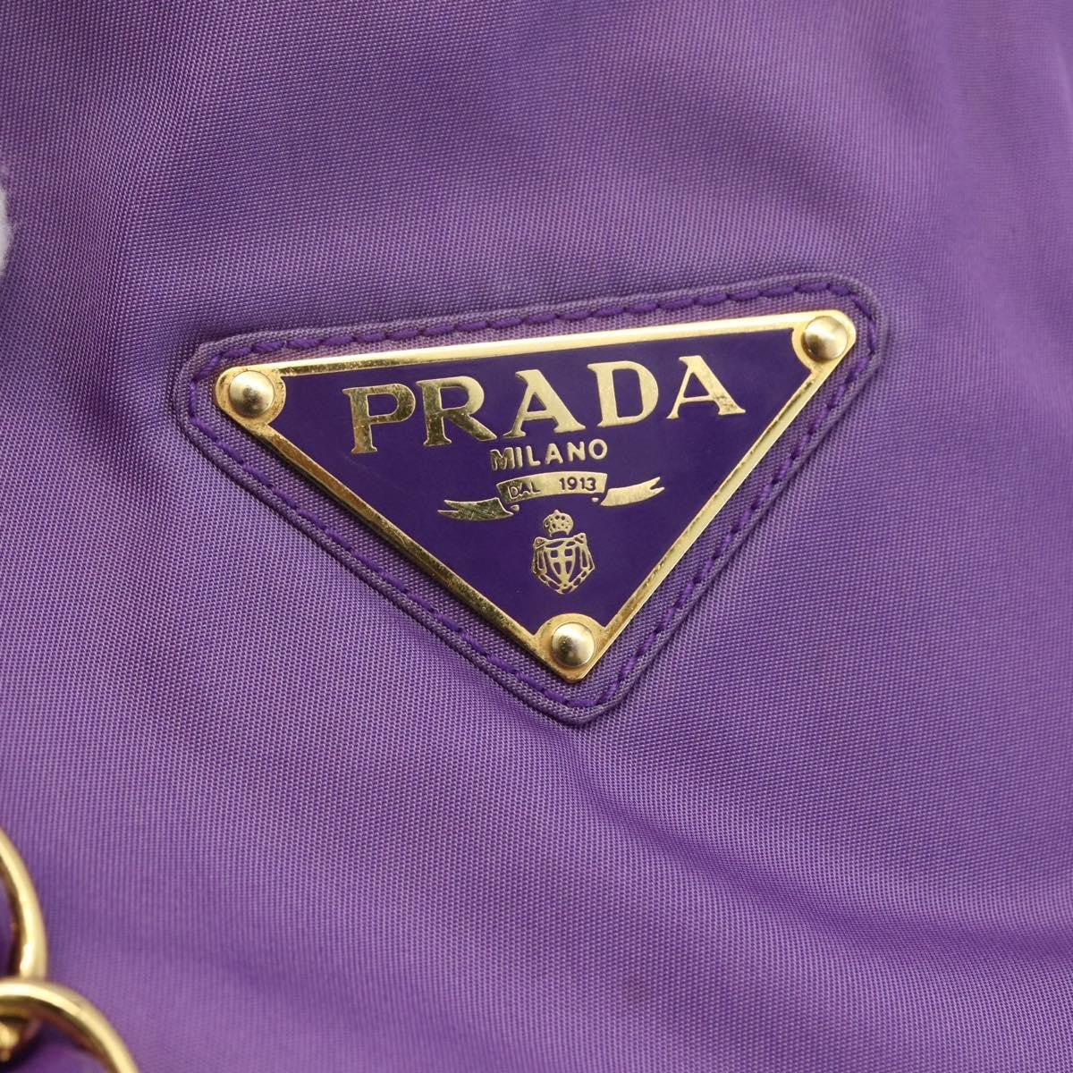 Prada Vintage Shoulder Bag Tessuto Purple Nylon Shoulder Bag Bag (Pre-Owned)