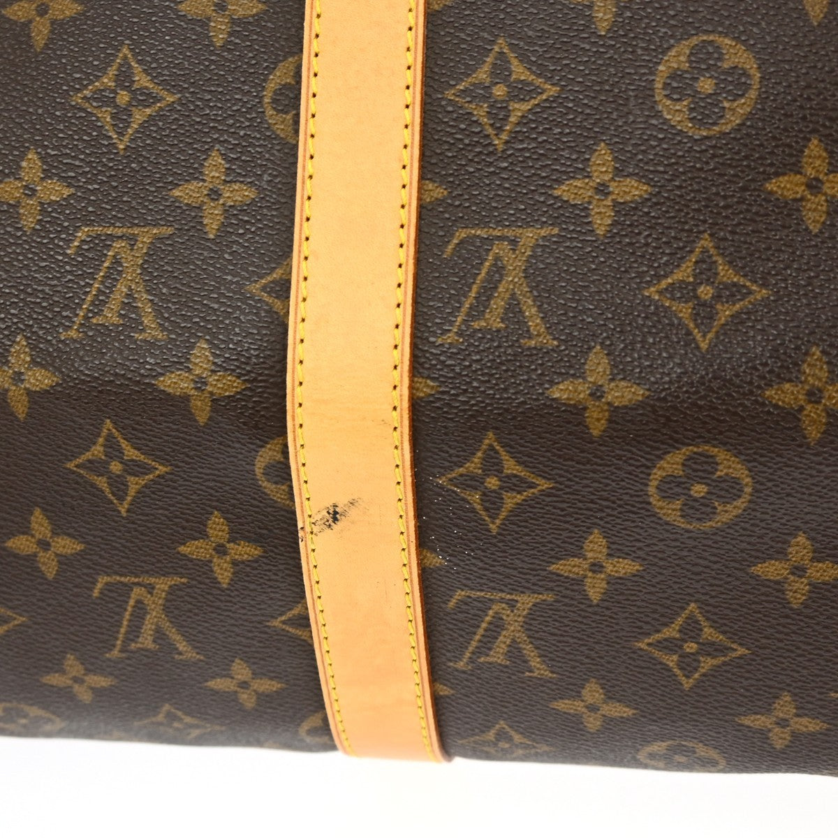 Louis Vuitton Keepall Bag Monogram Canvas Brown Canvas Travel Bag Bag (Pre-Owned)