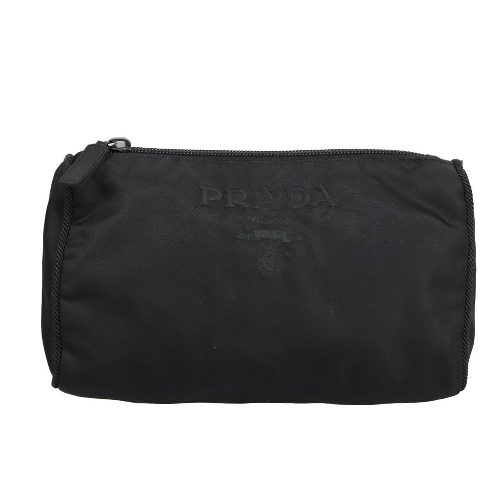 Prada Toiletry Pouch Tessuto Black Nylon Clutche & Pouche Bag (Pre-Owned)