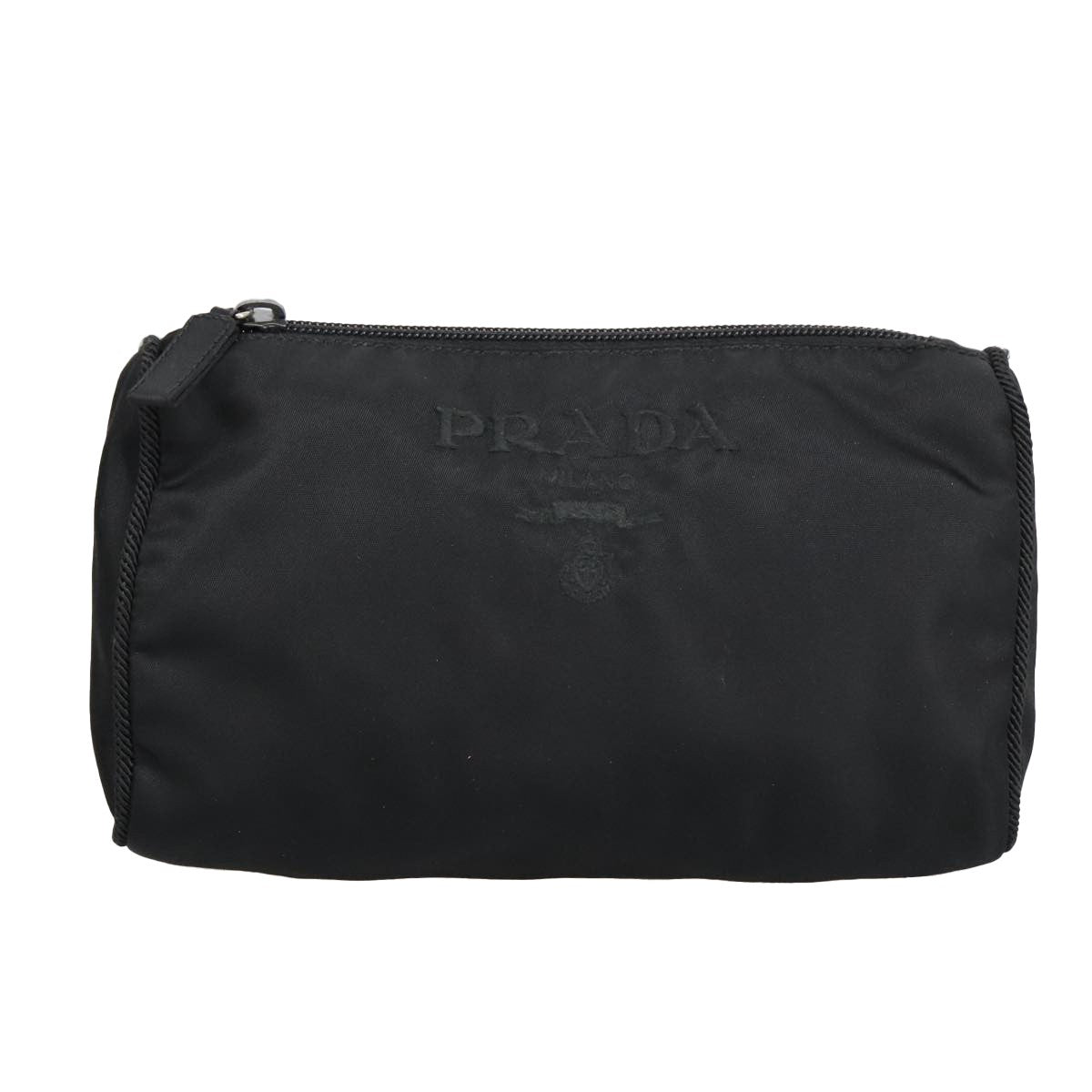 Prada Toiletry Pouch Tessuto Black Nylon Clutche & Pouche Bag (Pre-Owned)