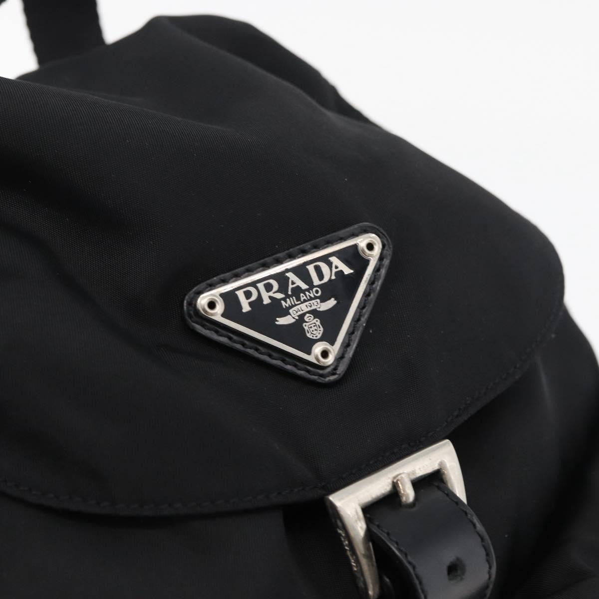 Prada Sac À Dos Re-Nylon Nylon Black Nylon Backpack Bag (Pre-Owned)