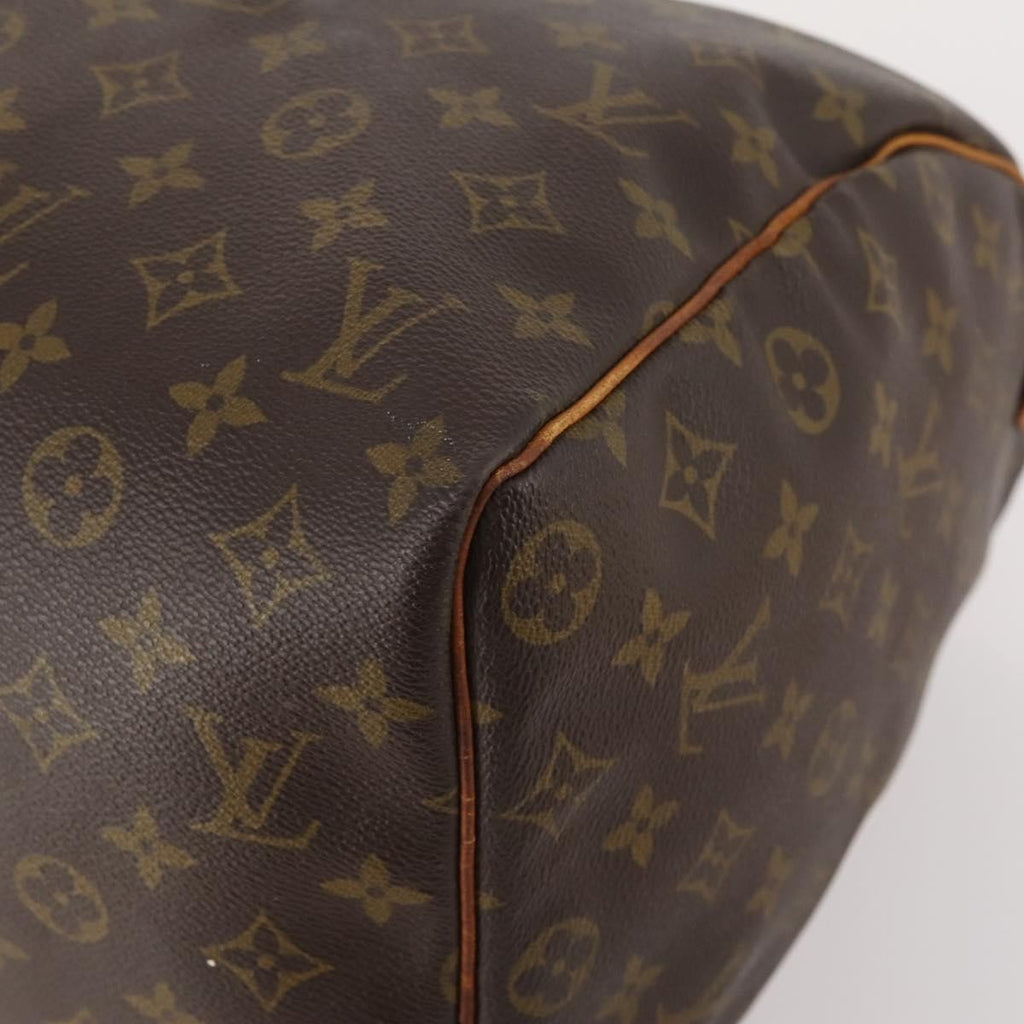 Louis Vuitton Keepall Bag Monogram Canvas Brown Canvas Travel Bag Bag (Pre-Owned)