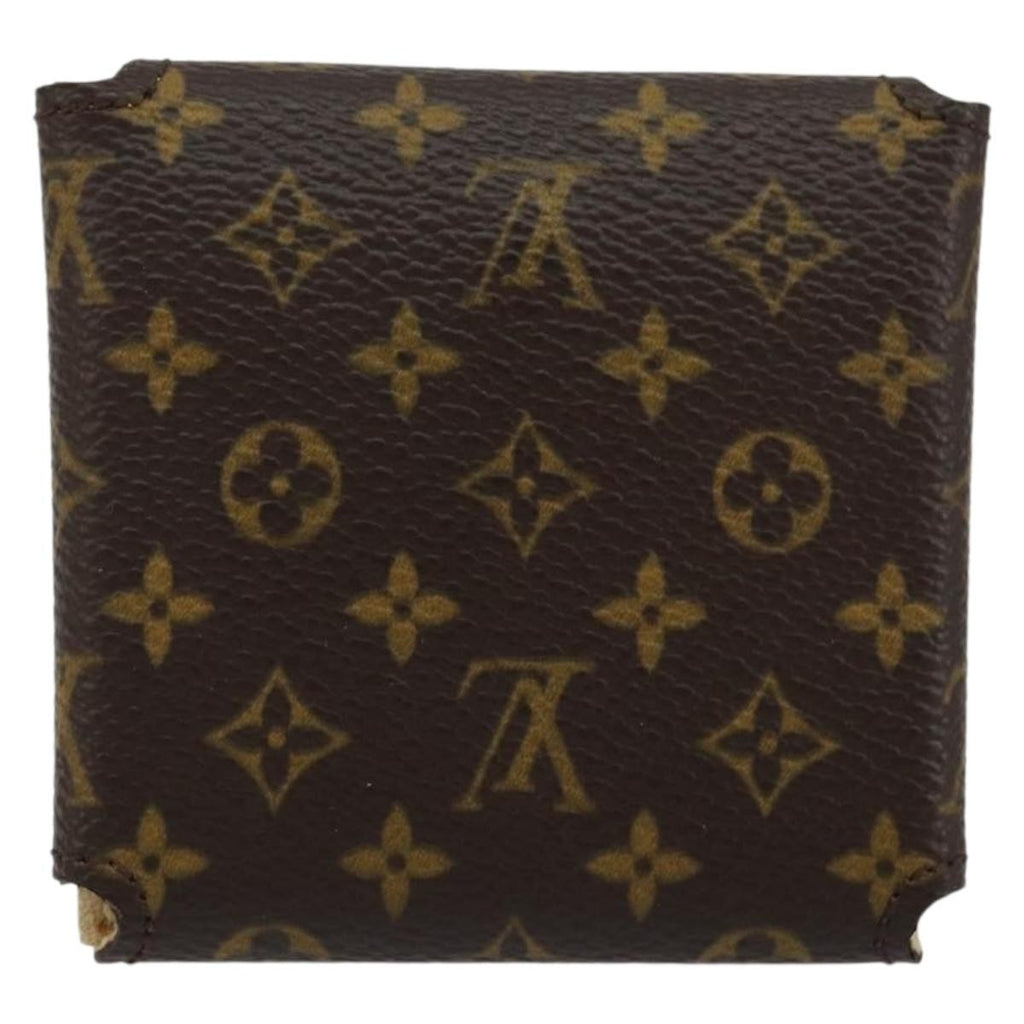 Louis Vuitton Case Jewelry Box Canvas Brown Canvas Wallets Accessory (Pre-Owned)