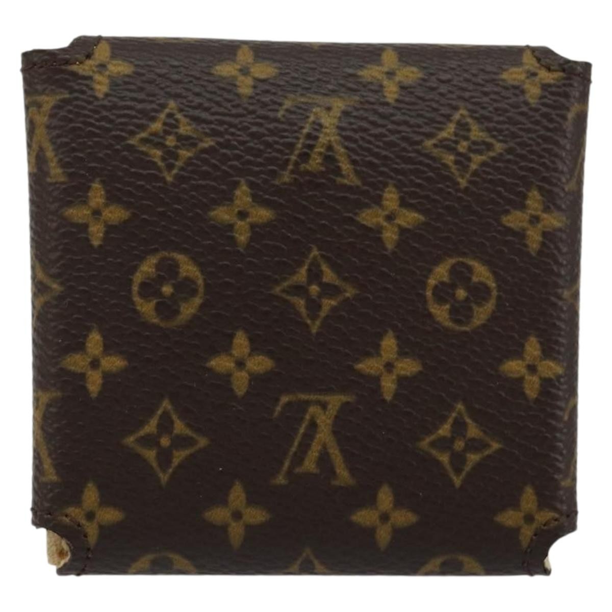 Louis Vuitton Case Jewelry Box Canvas Brown Canvas Wallets Accessory (Pre-Owned)