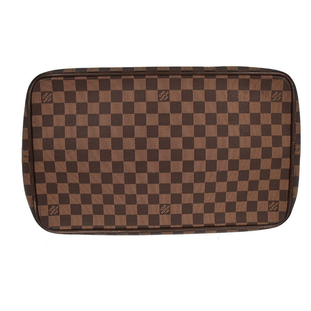 Louis Vuitton Greenwich Travel Bag Damier Brown Canvas Tote Bag Bag (Pre-Owned)