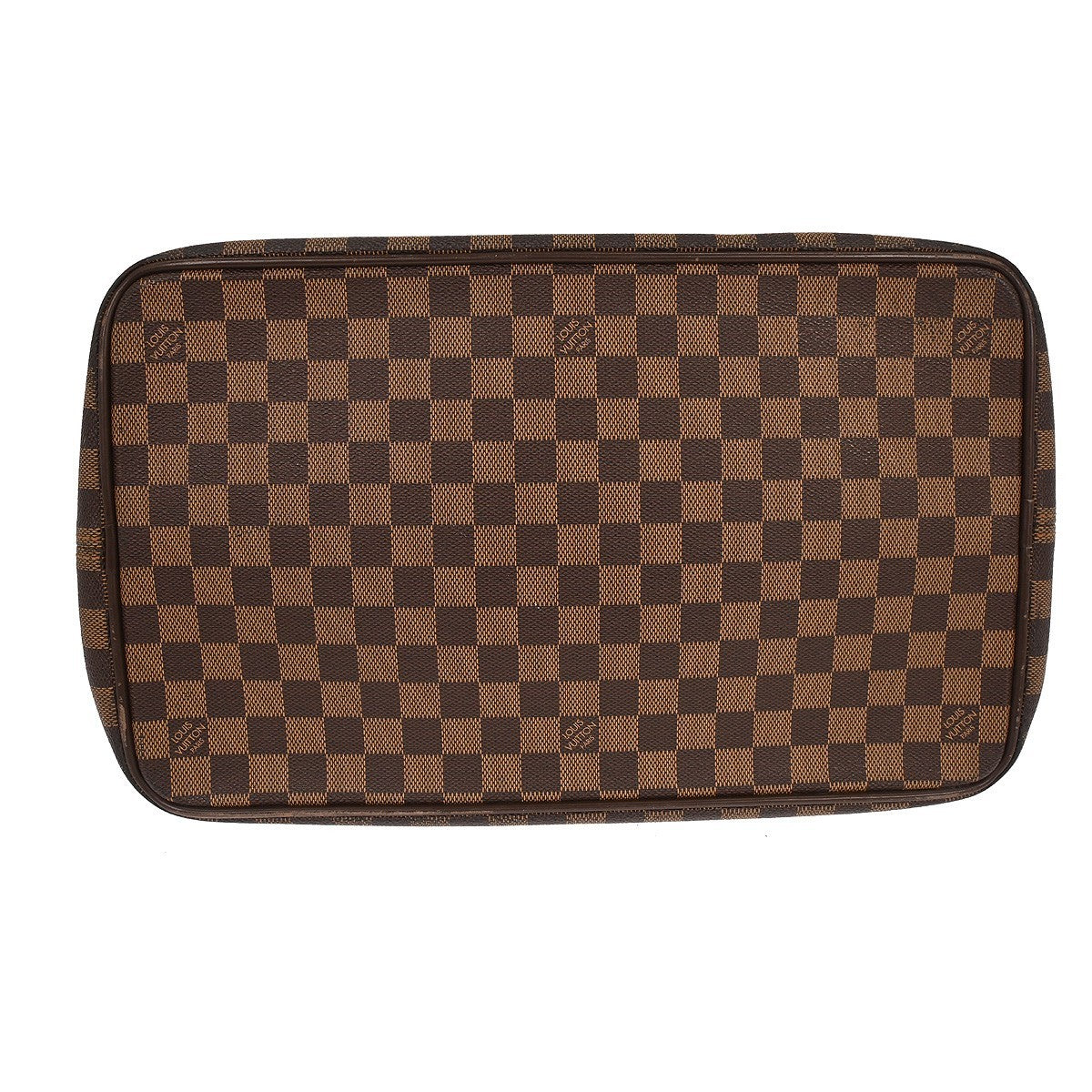 Louis Vuitton Greenwich Travel Bag Damier Brown Canvas Tote Bag Bag (Pre-Owned)