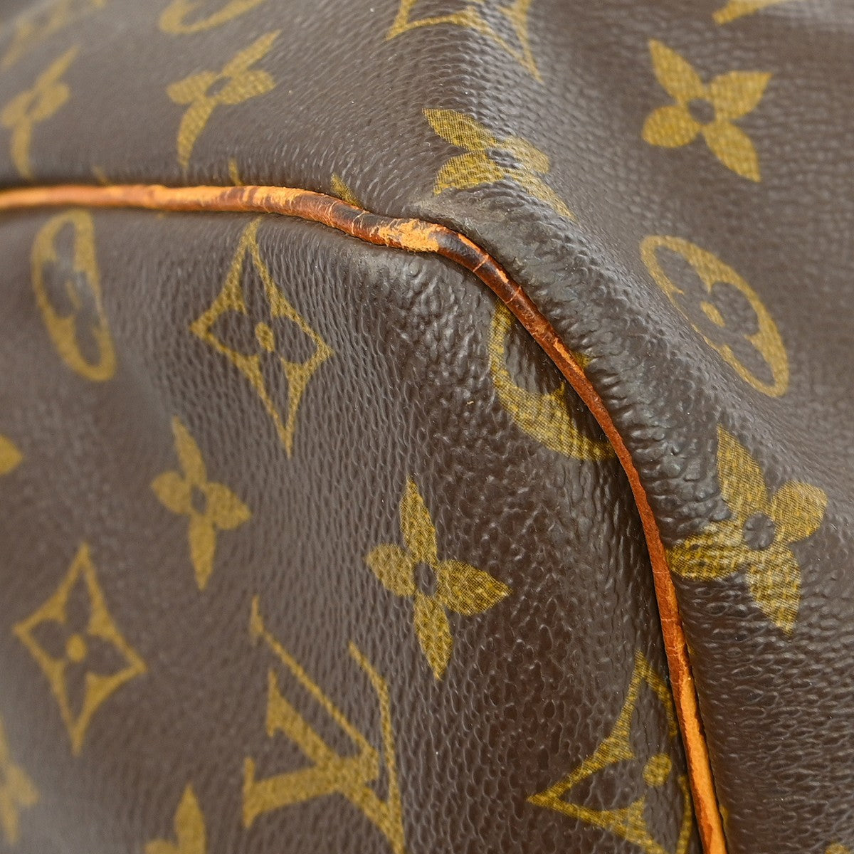 Louis Vuitton Keepall Bag Monogram Canvas Brown Canvas Travel Bag Bag (Pre-Owned)