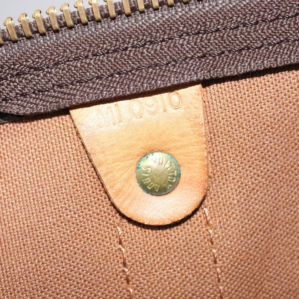 Louis Vuitton Keepall Bag Monogram Canvas Brown Canvas Travel Bag Bag (Pre-Owned)