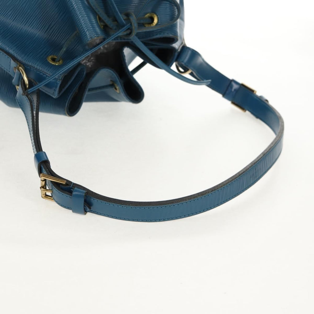 Louis Vuitton Petit Noe Handbag Epi Leather Blue Leather Shoulder Bag Bag (Pre-Owned)