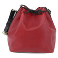 Louis Vuitton Petit Noe Handbag Epi Leather Red Leather Shoulder Bag Bag (Pre-Owned)