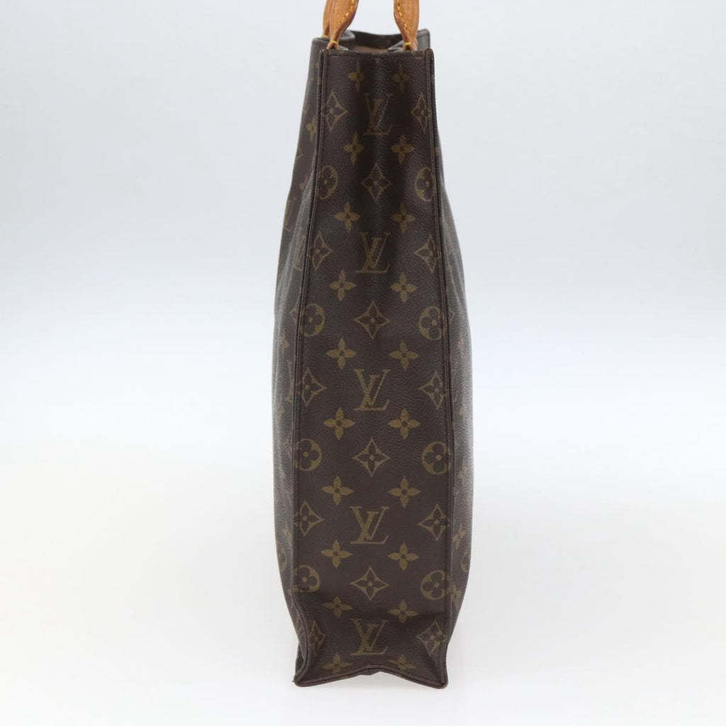 Louis Vuitton Sac Plat Bag Monogram Canvas Brown Canvas Tote Bag Bag (Pre-Owned)