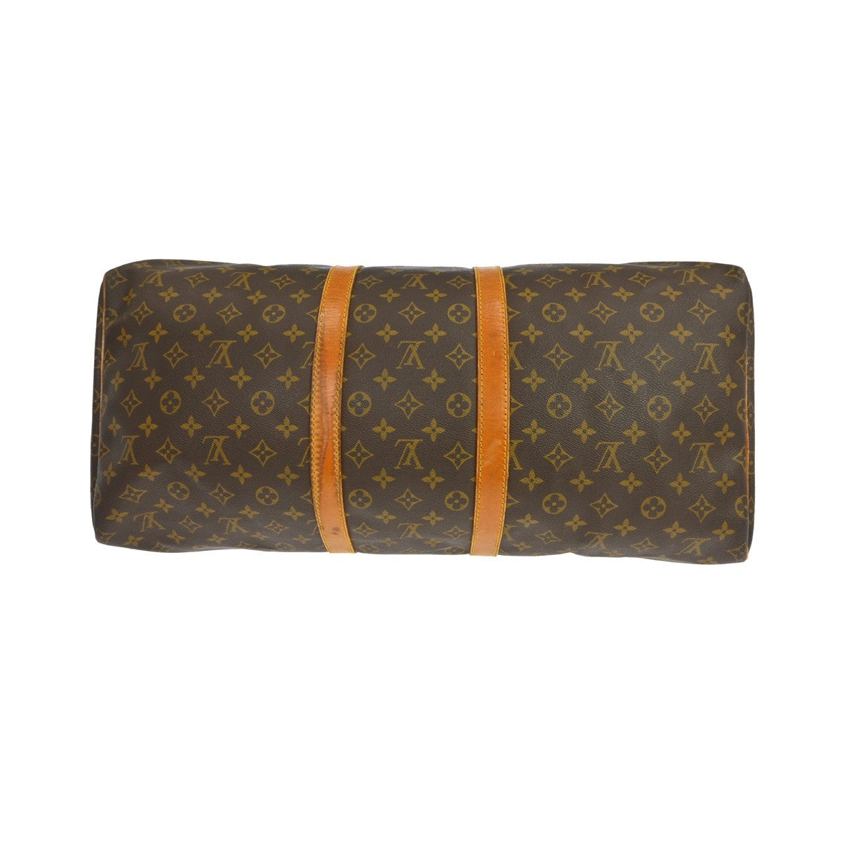 Louis Vuitton Keepall Bag Monogram Canvas Brown Canvas Travel Bag Bag (Pre-Owned)