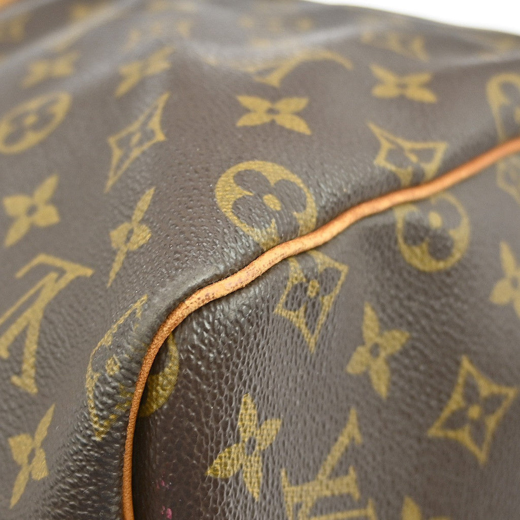 Louis Vuitton Keepall Bag Monogram Canvas Brown Canvas Travel Bag Bag (Pre-Owned)