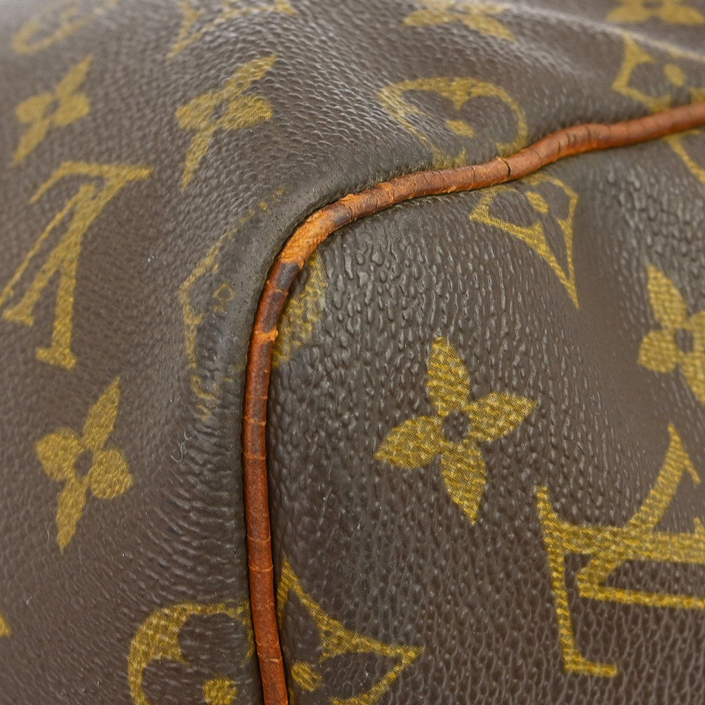 Louis Vuitton Keepall Bag Monogram Canvas Brown Canvas Travel Bag Bag (Pre-Owned)