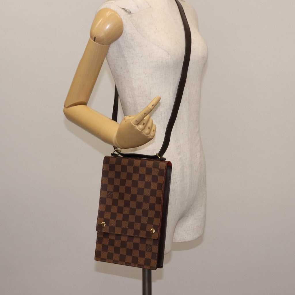 Louis Vuitton Portobello Messenger Damier Brown Canvas Shoulder Bag Bag (Pre-Owned)
