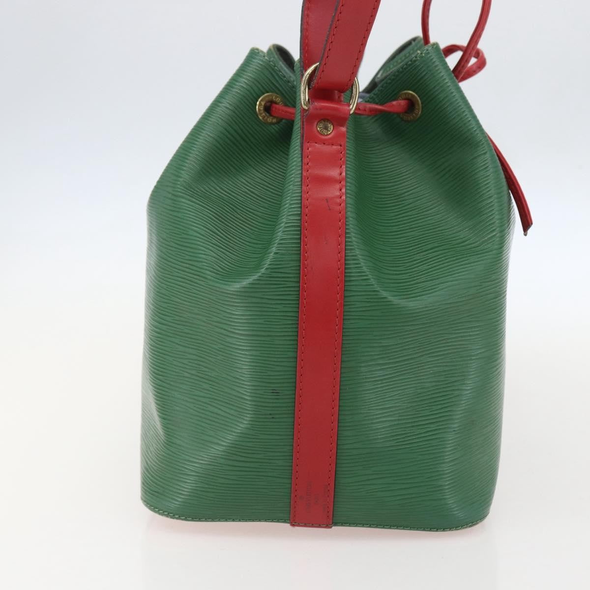 Louis Vuitton Bicolor Petit Noe Handbag Epi Leather Green Leather Shoulder Bag Bag (Pre-Owned)