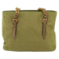 Prada Vintage Tote Tessuto Khaki Nylon Tote Bag Bag (Pre-Owned)