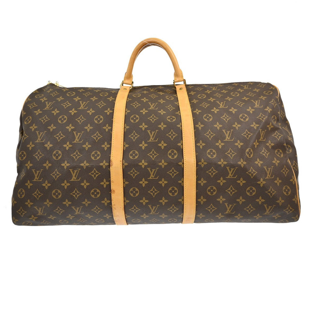 Louis Vuitton Keepall Bag Monogram Canvas Brown Canvas Travel Bag Bag (Pre-Owned)