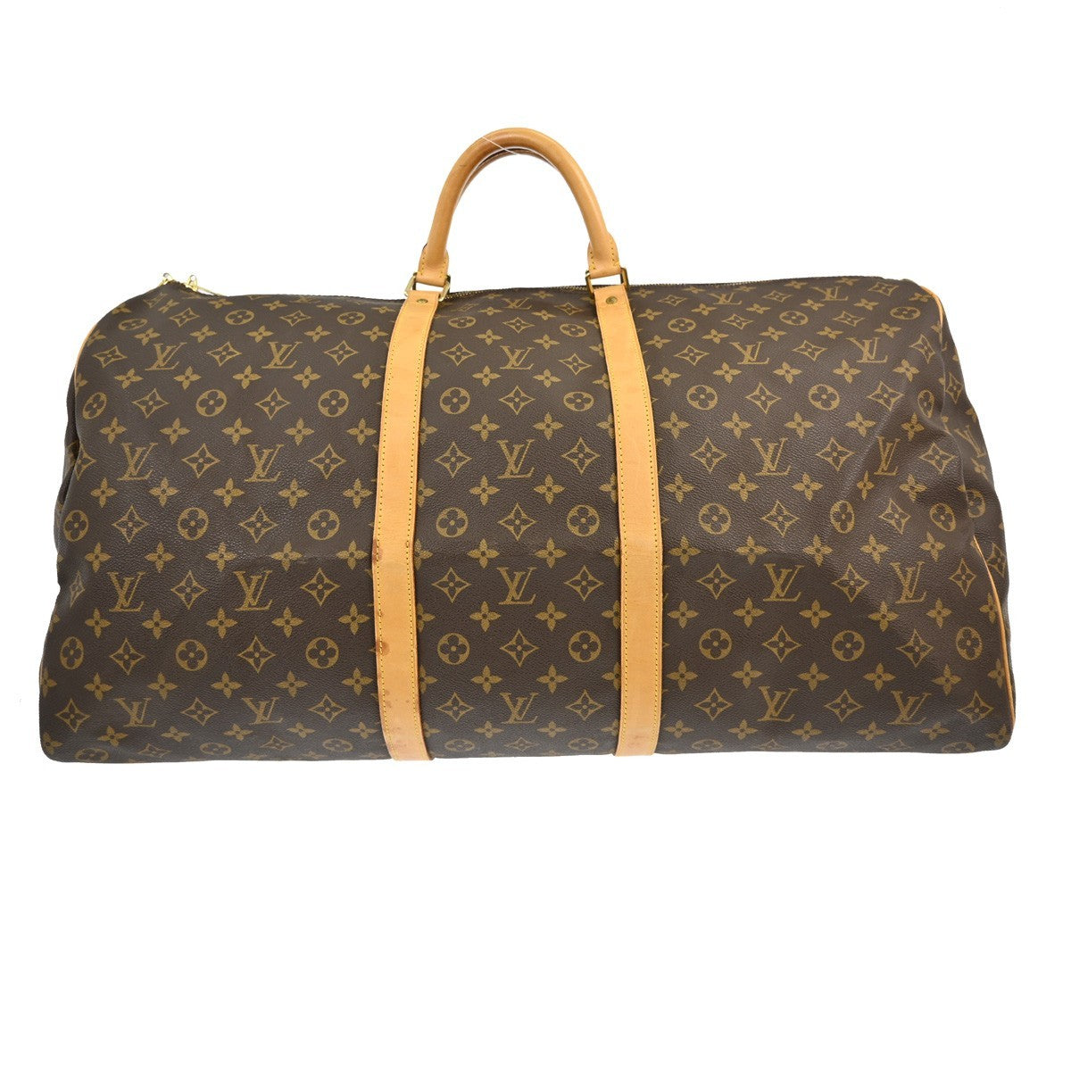 Louis Vuitton Keepall Bag Monogram Canvas Brown Canvas Travel Bag Bag (Pre-Owned)