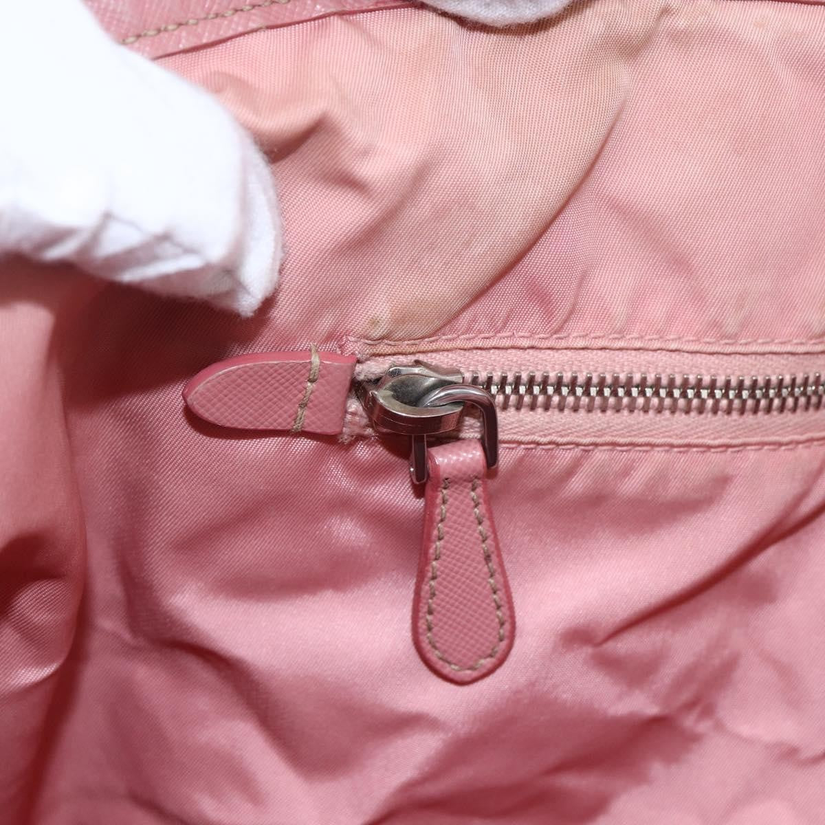 Prada Vintage Tote Tessuto Pink Nylon Tote Bag Bag (Pre-Owned)