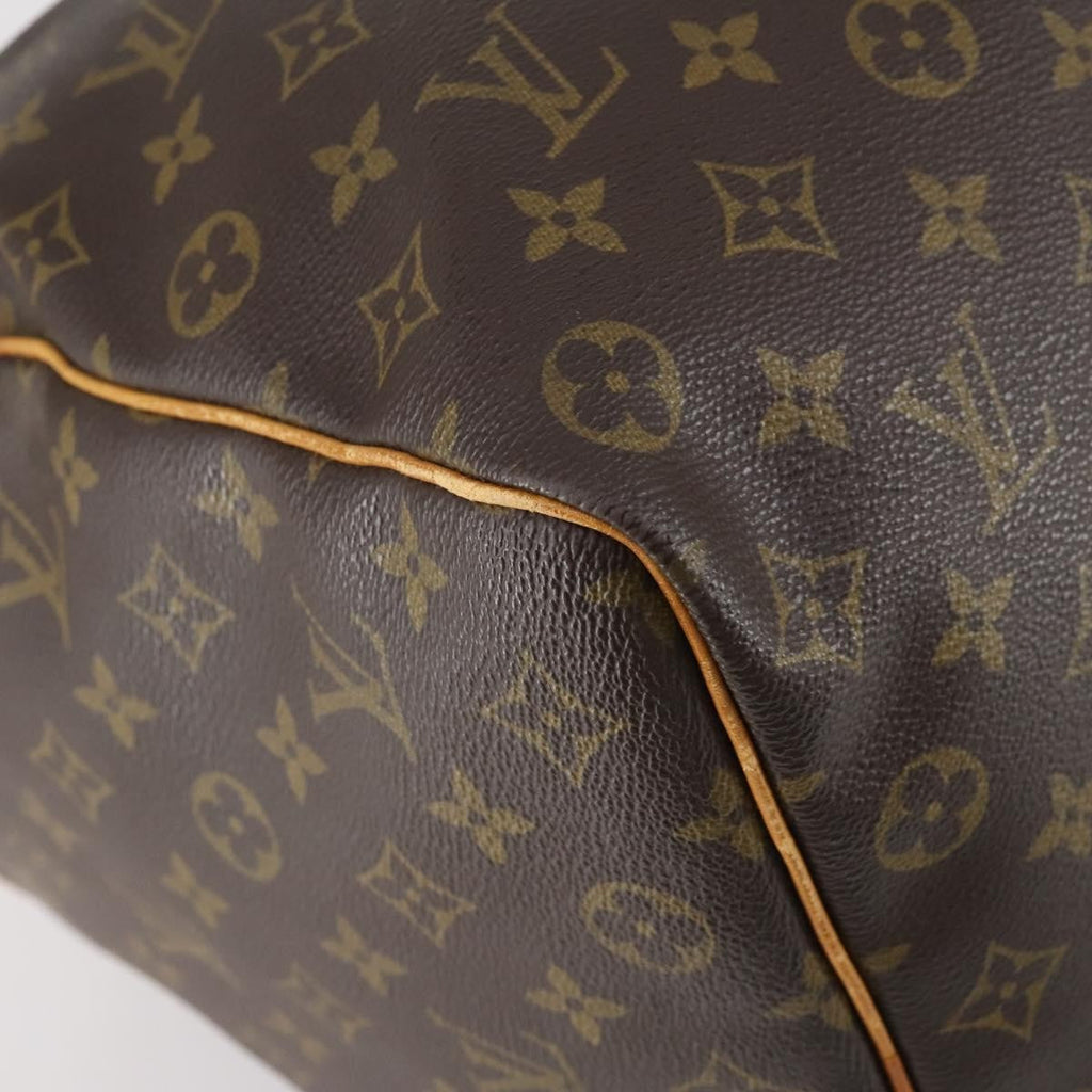 Louis Vuitton Keepall Bag Monogram Canvas Brown Canvas Travel Bag Bag (Pre-Owned)