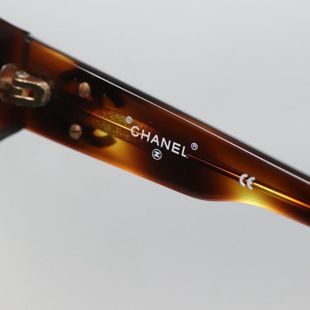 Chanel Logo Cc Sunglasses Plastic Brown Plastic Sunglasse Accessory (Pre-Owned)