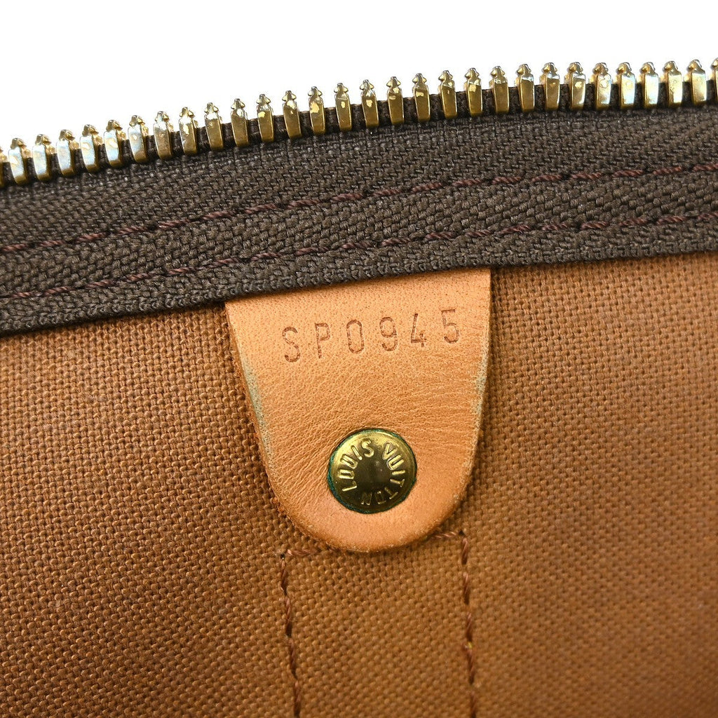 Louis Vuitton Keepall Bag Monogram Canvas Brown Canvas Travel Bag Bag (Pre-Owned)