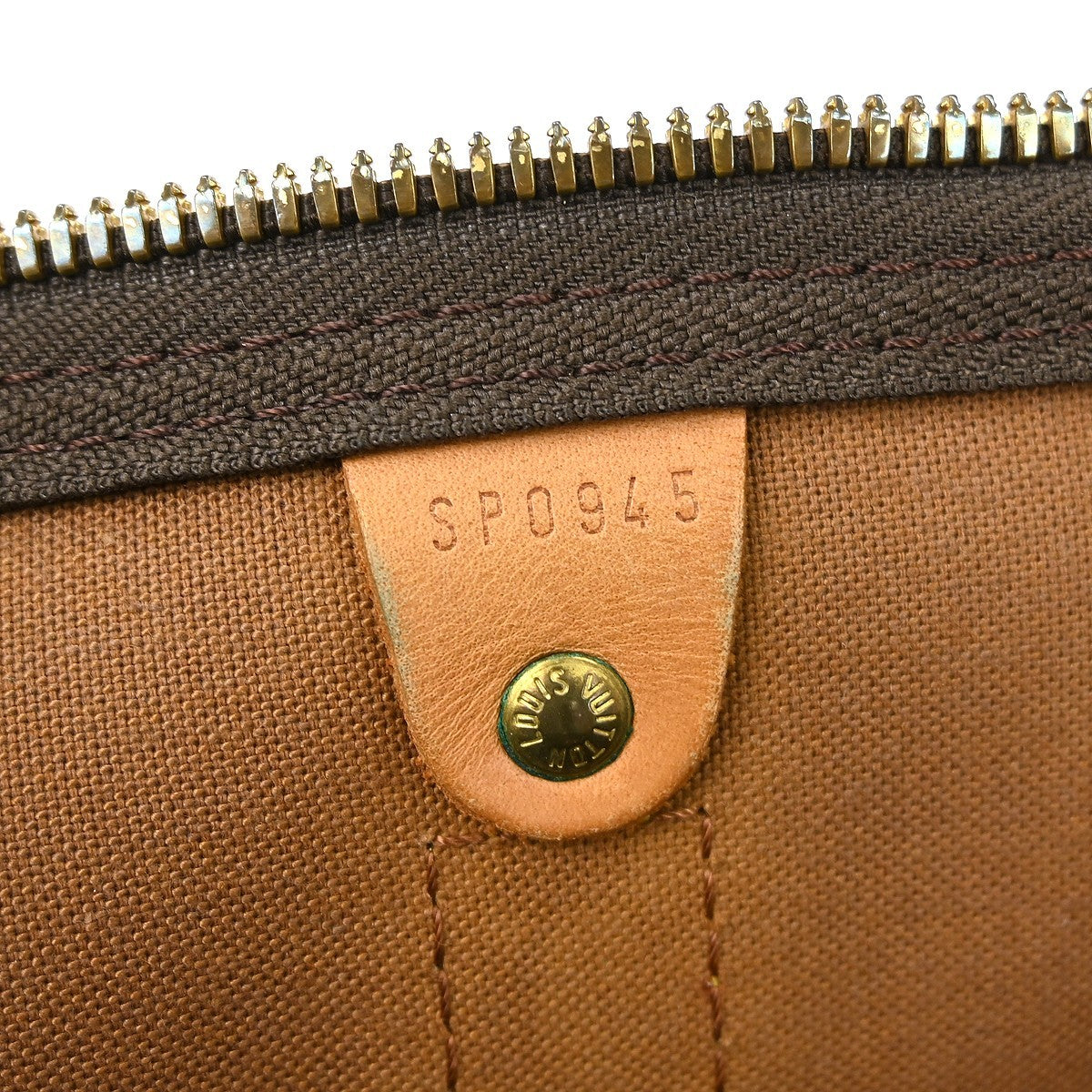 Louis Vuitton Keepall Bag Monogram Canvas Brown Canvas Travel Bag Bag (Pre-Owned)