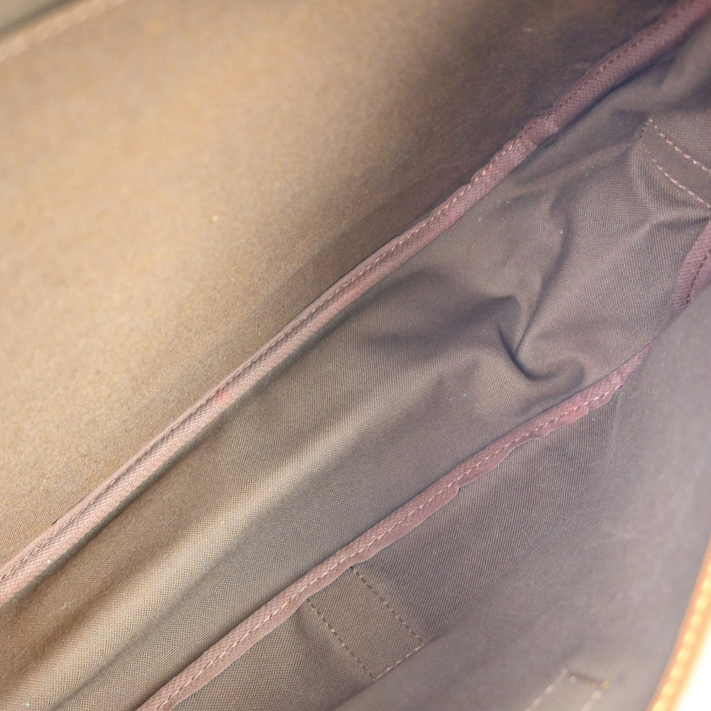 Louis Vuitton Saumur Handbag Monogram Canvas Brown Canvas Shoulder Bag Bag (Pre-Owned)