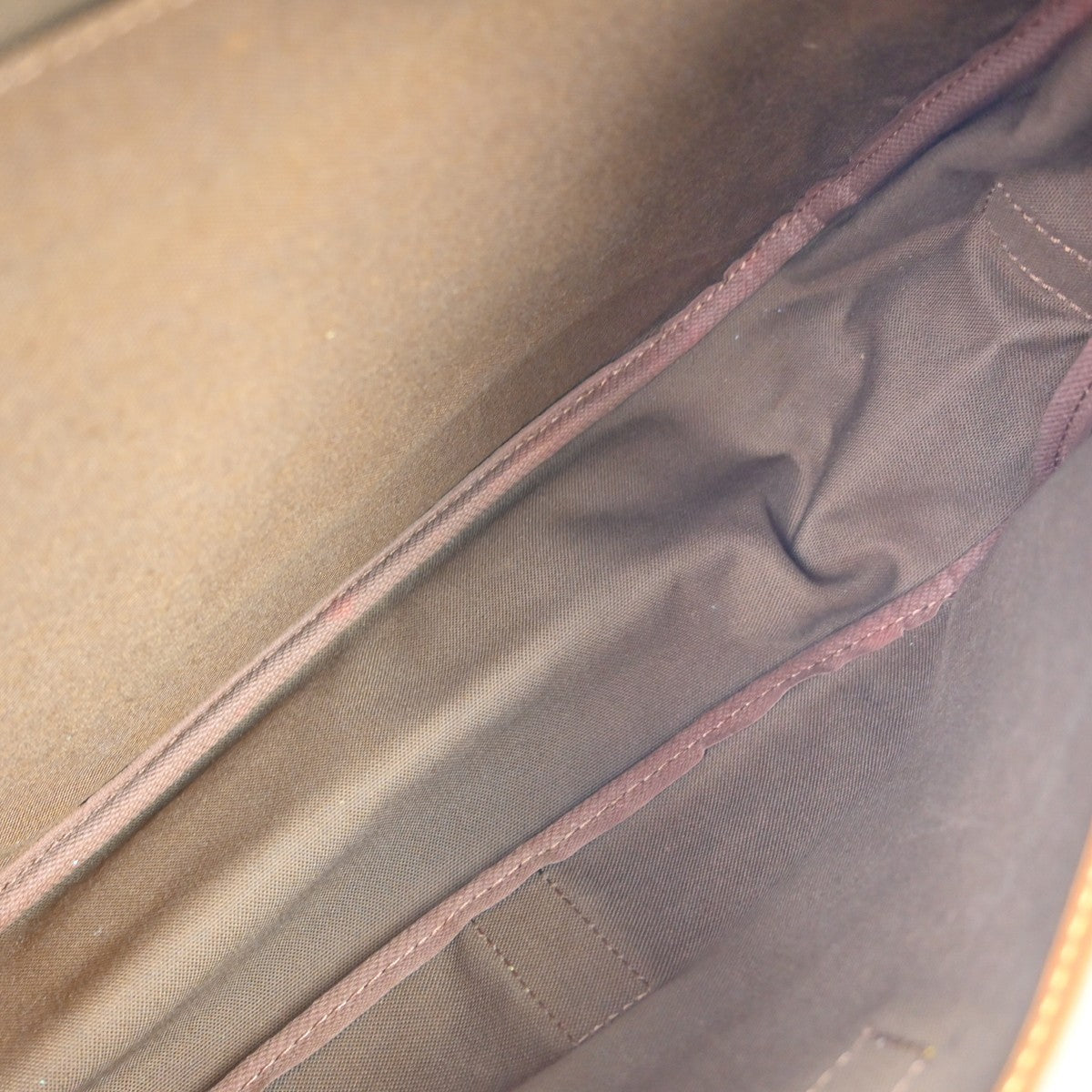 Louis Vuitton Saumur Handbag Monogram Canvas Brown Canvas Shoulder Bag Bag (Pre-Owned)