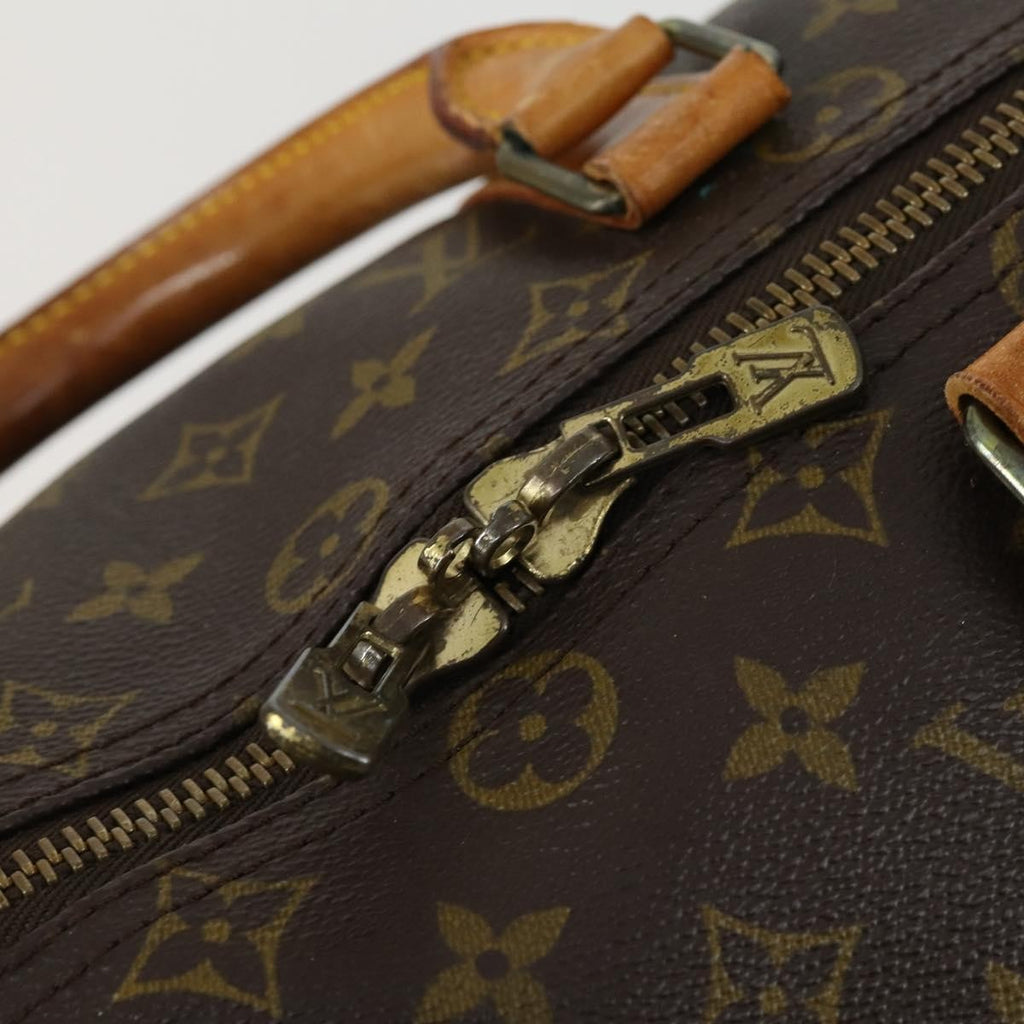 Louis Vuitton Keepall Bag Monogram Canvas Brown Canvas Travel Bag Bag (Pre-Owned)