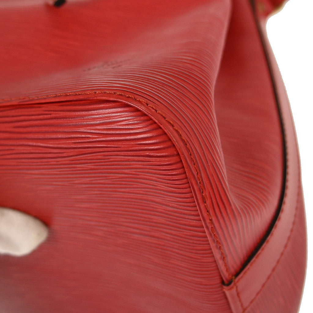 Louis Vuitton Noe Handbag Epi Leather Red Leather Shoulder Bag Bag (Pre-Owned)