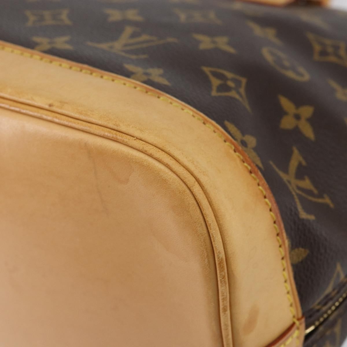 Louis Vuitton Alma Handbag Monogram Canvas Brown Canvas Handbag (Pre-Owned)
