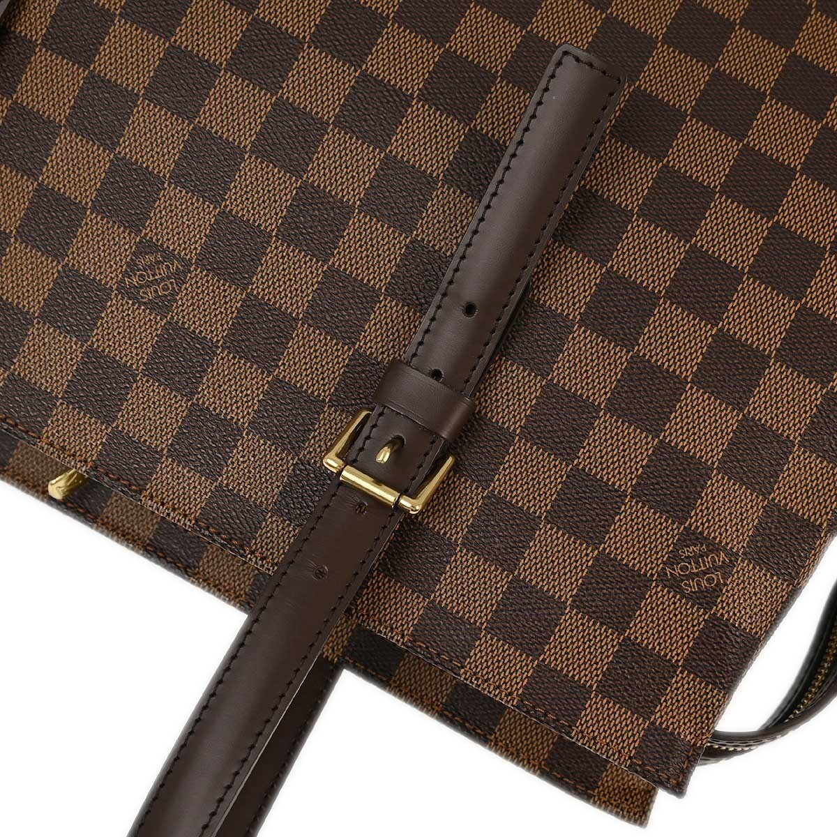 Louis Vuitton Chelsea Handbag Damier Brown Canvas Tote Bag Bag (Pre-Owned)