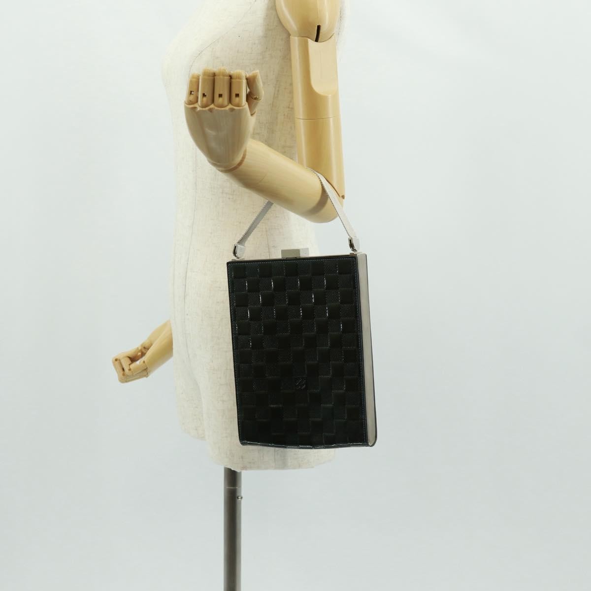 Louis Vuitton Saint Ange Handbag Damier Vernis Green Patent_Leather Handbag (Pre-Owned)