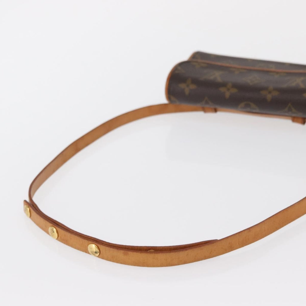 Louis Vuitton Florentine Waist Bag Monogram Canvas Brown Canvas Clutche & Pouche Bag (Pre-Owned)